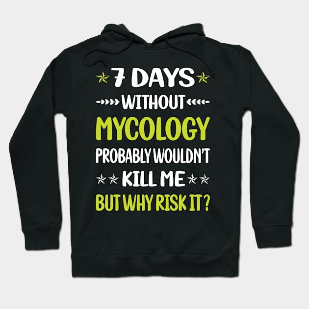 Funny 7 Days Without Mycology Mycologist Mushrooms Hoodie by relativeshrimp